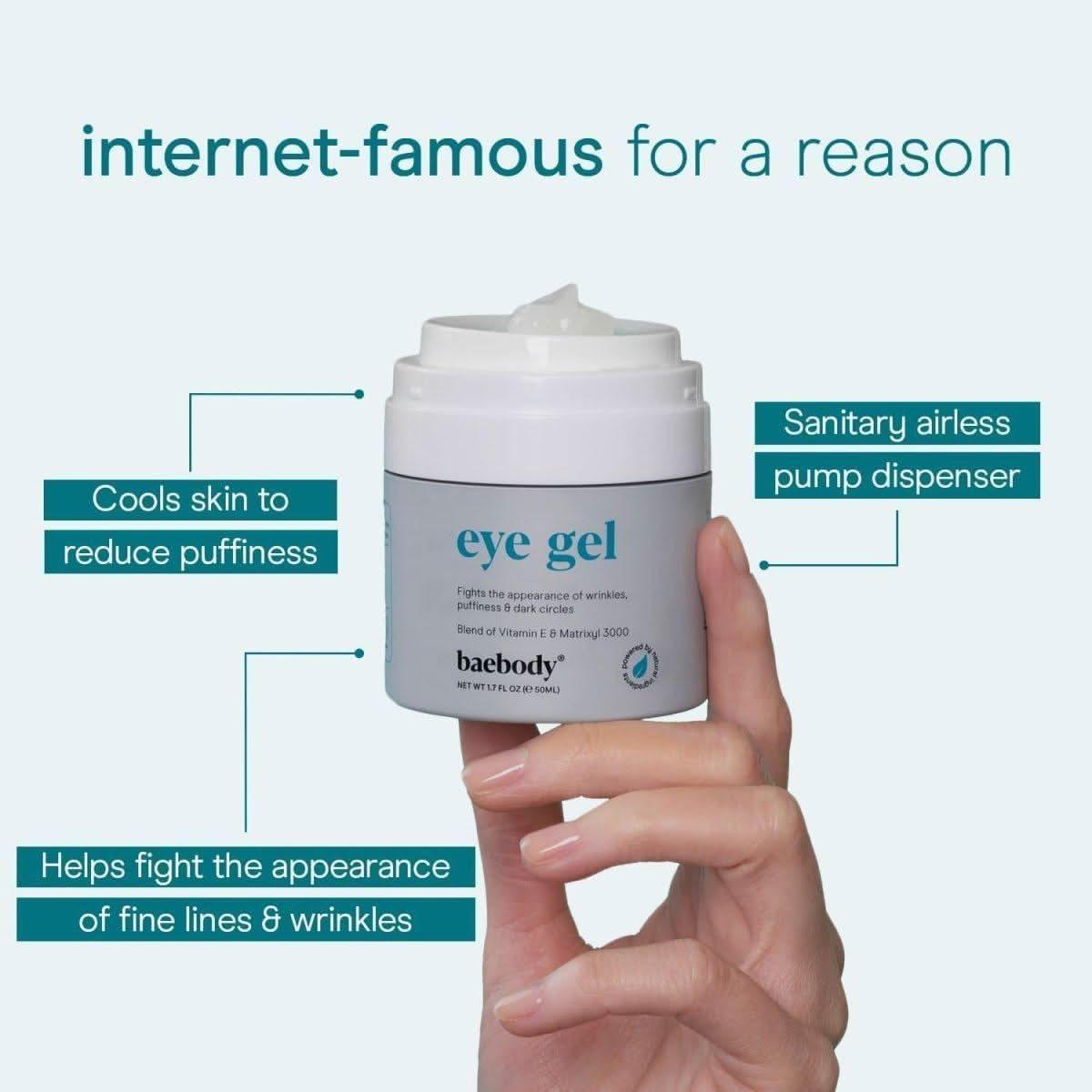 Baebody Eye Gel 50ml (Large) | Hydrating, Firming & Anti-Aging Formula Baebody