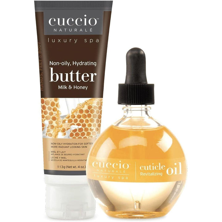 CUCCIO Milk and Honey Hydration Essentials | Nourishing Spa-Quality Hydration Duo