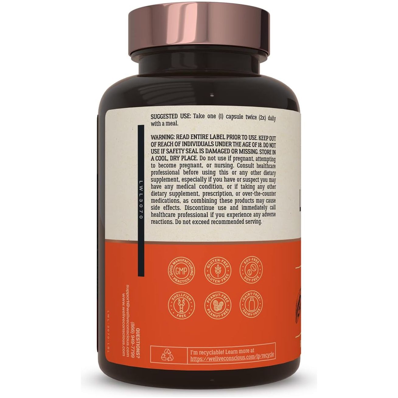 Live Conscious LIVERWELL 60 Capsules | Advanced Liver Detox, Antioxidant & Immune Support