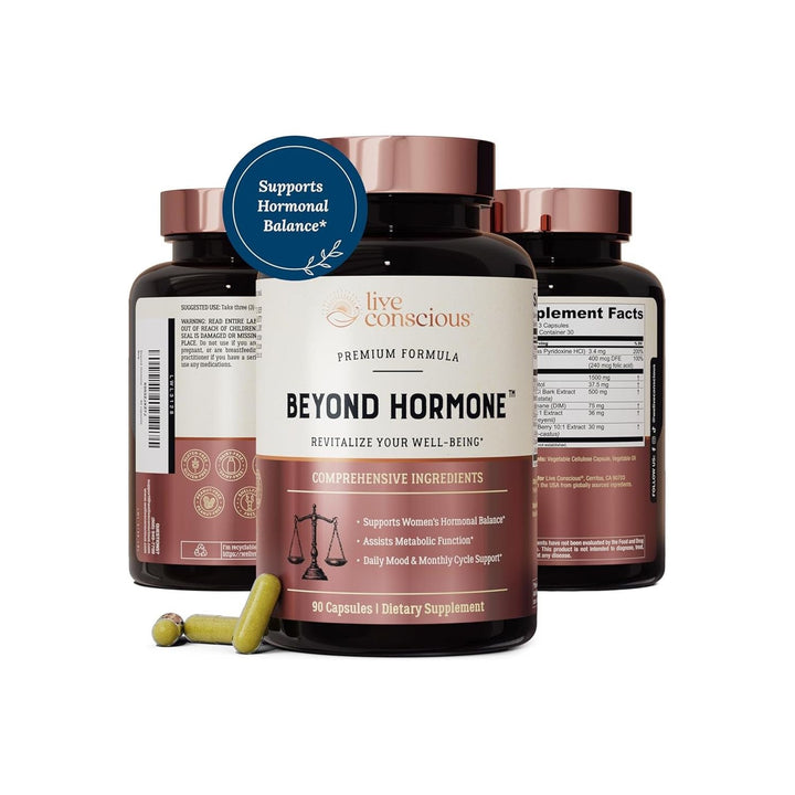 Live Conscious Beyond Hormone  90 Capsules | Natural Hormonal Balance for Women Rediscover your natural balance and vibrant energy.