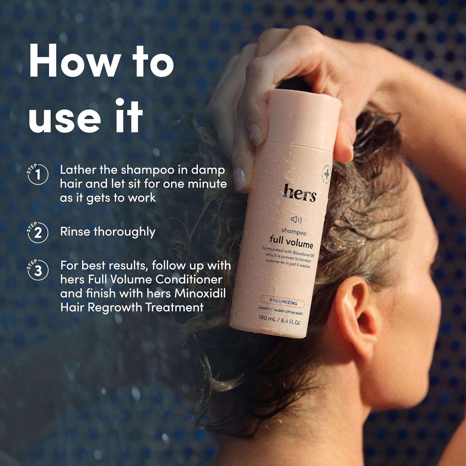 Hers Full Volume Shampoo 2-Pack | Root-Lifting Formula for Fine & Limp Hair