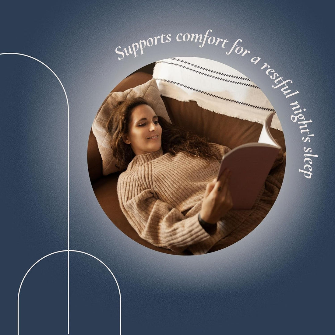 ELLANU LunElla Sleep Support for Women 40+ – 60 Capsules | Hormone-Free, Vegan Nighttime Relief