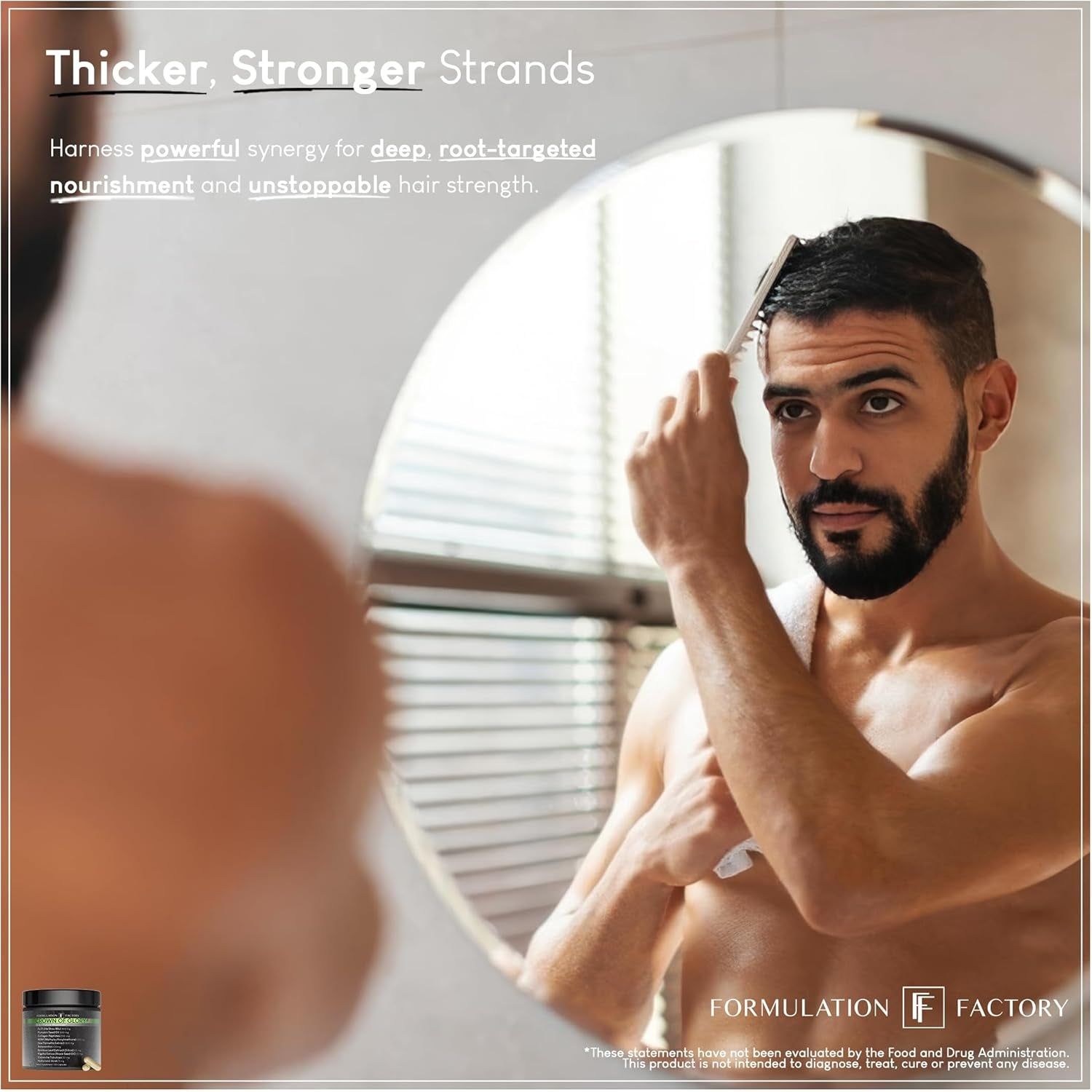 Crown of Glory 10-in-1 Hair Growth Maximizer - 120 Capsules | Thicker Hair, DHT Blocker, Collagen & Scalp Support