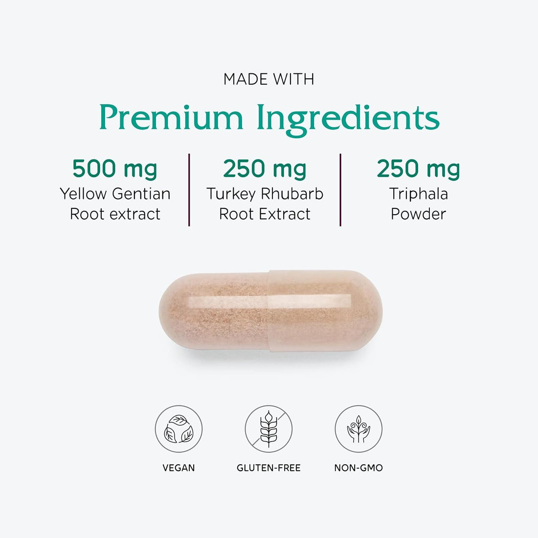 Vitanica Colon Motility Blend 90 Capsules | Natural Digestive & Colon Support for Gentle Elimination