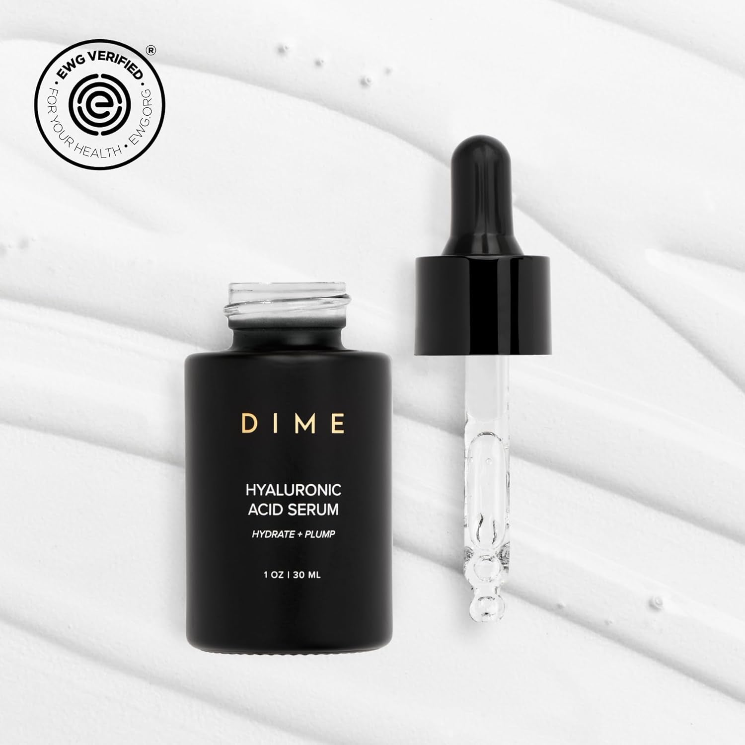 DIME Hyaluronic Acid Serum - 30ml | Deep Hydration & Skin-Plumping Glow Booster