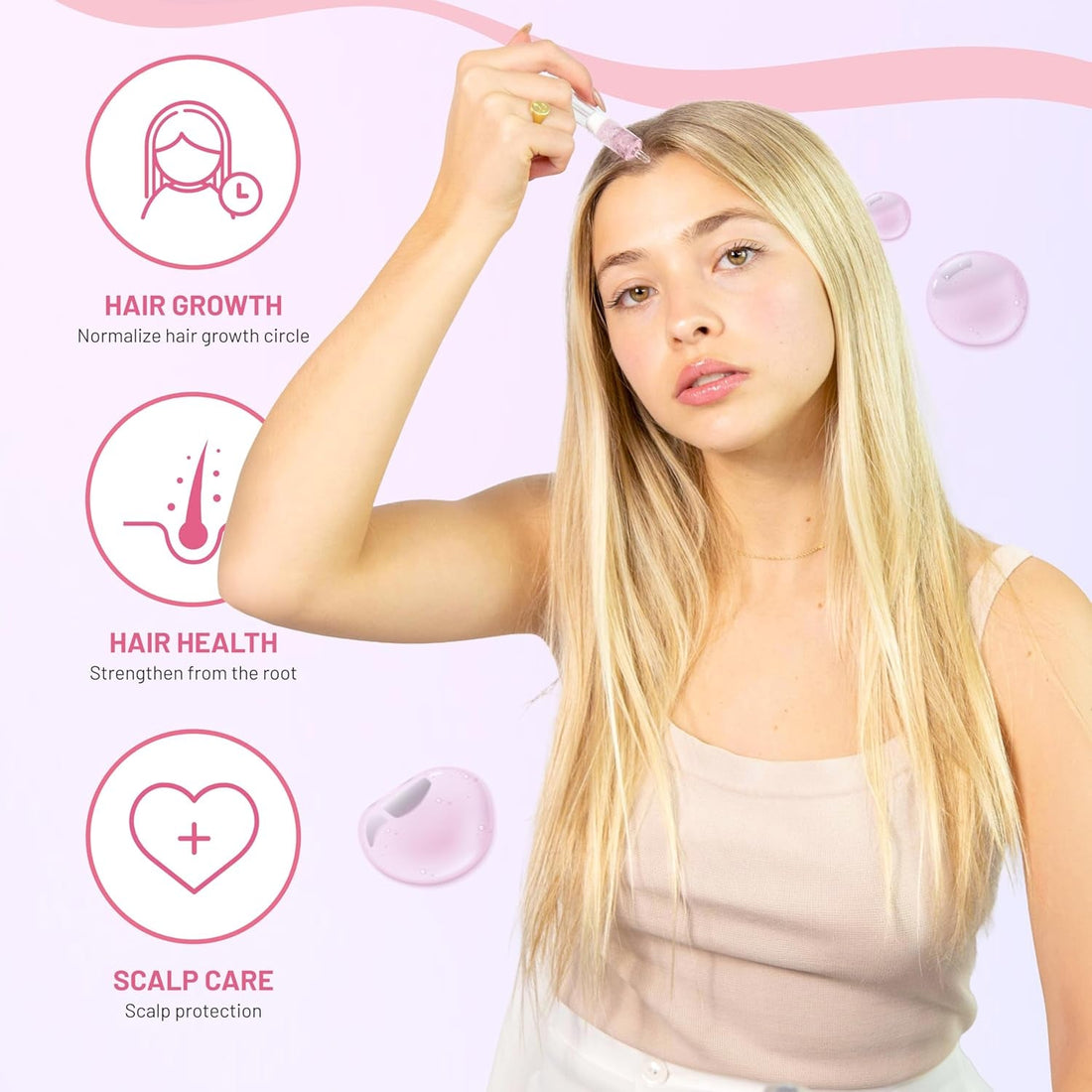 BRÜUN Korean Advanced Serum Ampoule Hair and Scalp Control – 35ml | Strengthens Roots, Stimulates Growth & Soothes Scalp