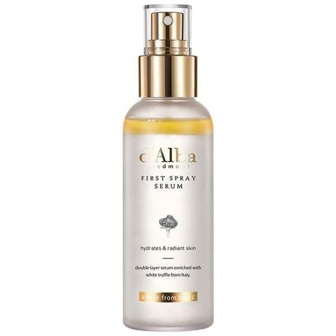 d'Alba White Truffle Vegan First Spray Serum 100ml | Dual-Layer Vegan Mist for Dewy, Radiant Skin