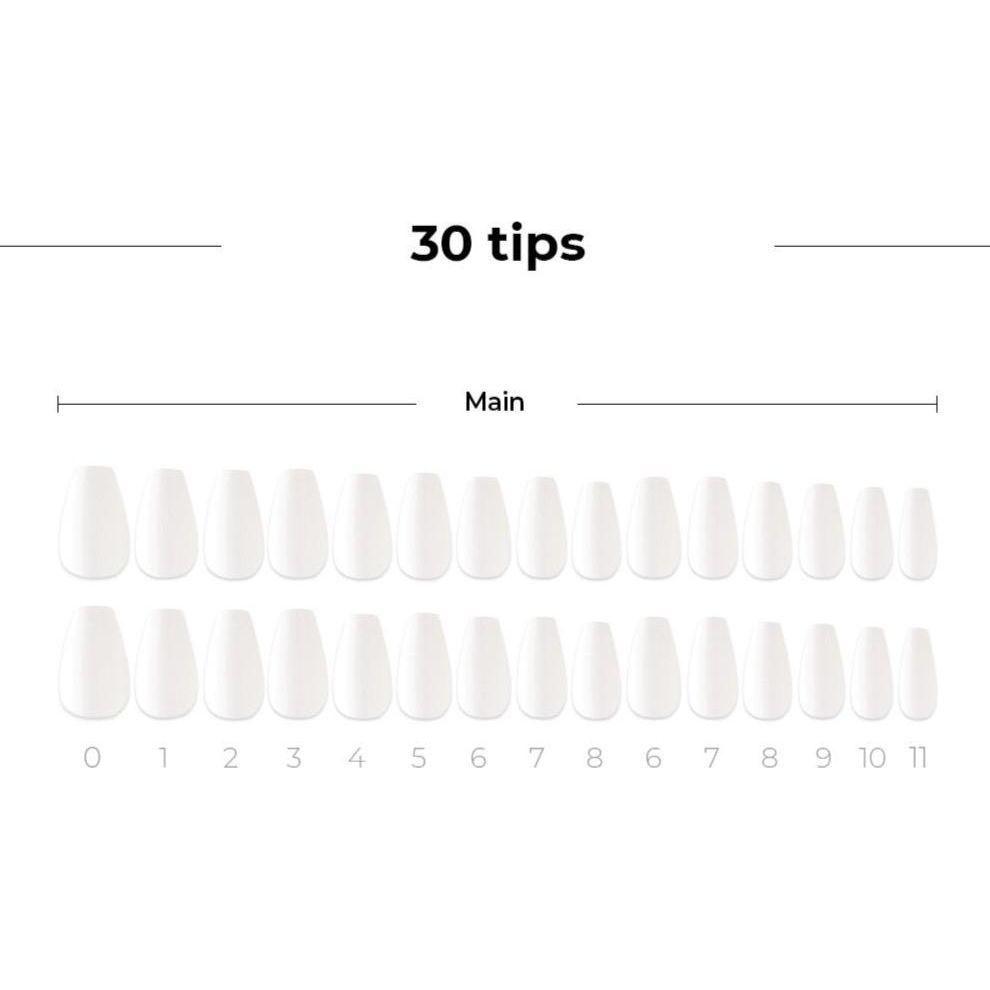 DASHING DIVA Magic Press | Titanium Chic White 30 Tips | Instant Press-On Gel Nails with Glossy Chrome Accents DASHING DIVA