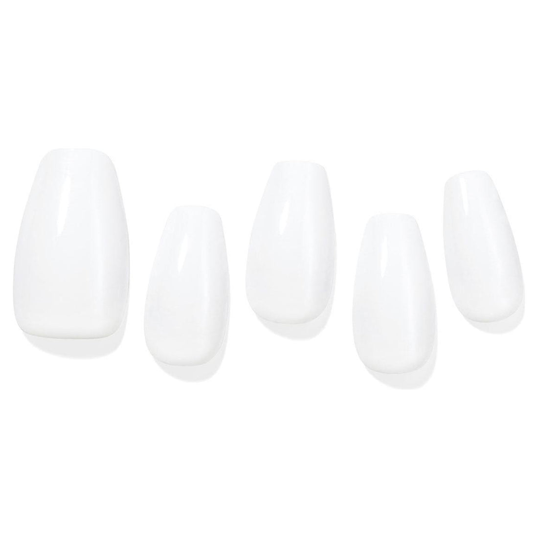 DASHING DIVA Magic Press | Titanium Chic White 30 Tips | Instant Press-On Gel Nails with Glossy Chrome Accents DASHING DIVA