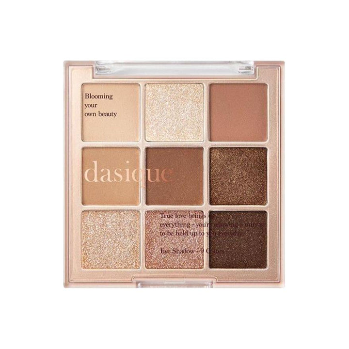 dasique Shadow Palette #01 Sugar Brownie | 9-Shade Warm Neutral Eyeshadow Palette dasique