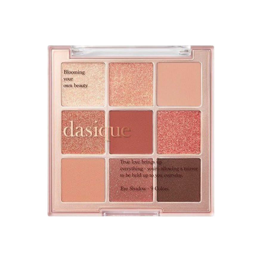 dasique Shadow Palette #02 Rose Petal | 9-Shade Rosy Eyeshadow Palette for Romantic, Feminine Looks dasique