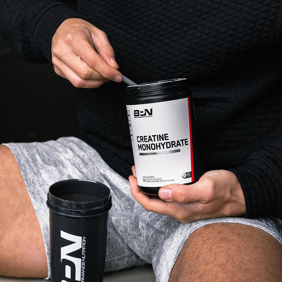 BARE PERFORMANCE NUTRITION Pure Creatine Monohydrate – 300g (60 Servings) The Gold Standard for Strength & Muscle Growth