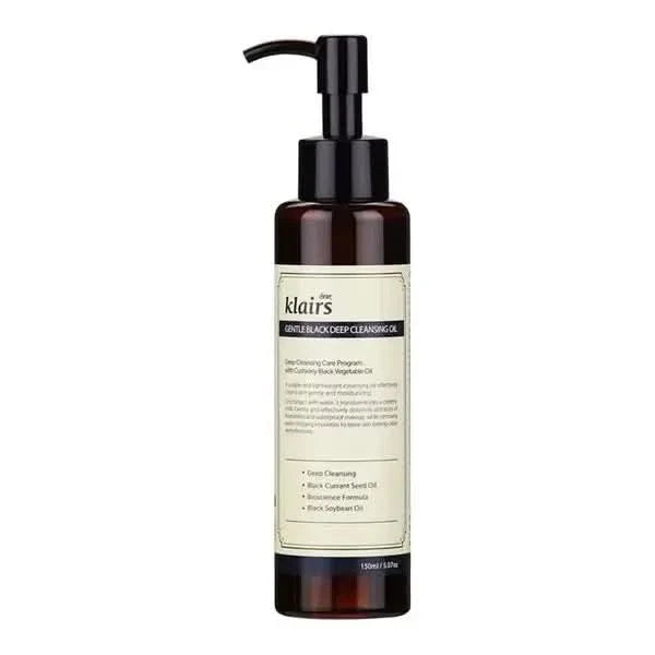 Dear Klairs Gentle Black Deep Cleansing Oil 150ml | Gentle & Soothing Cleanser