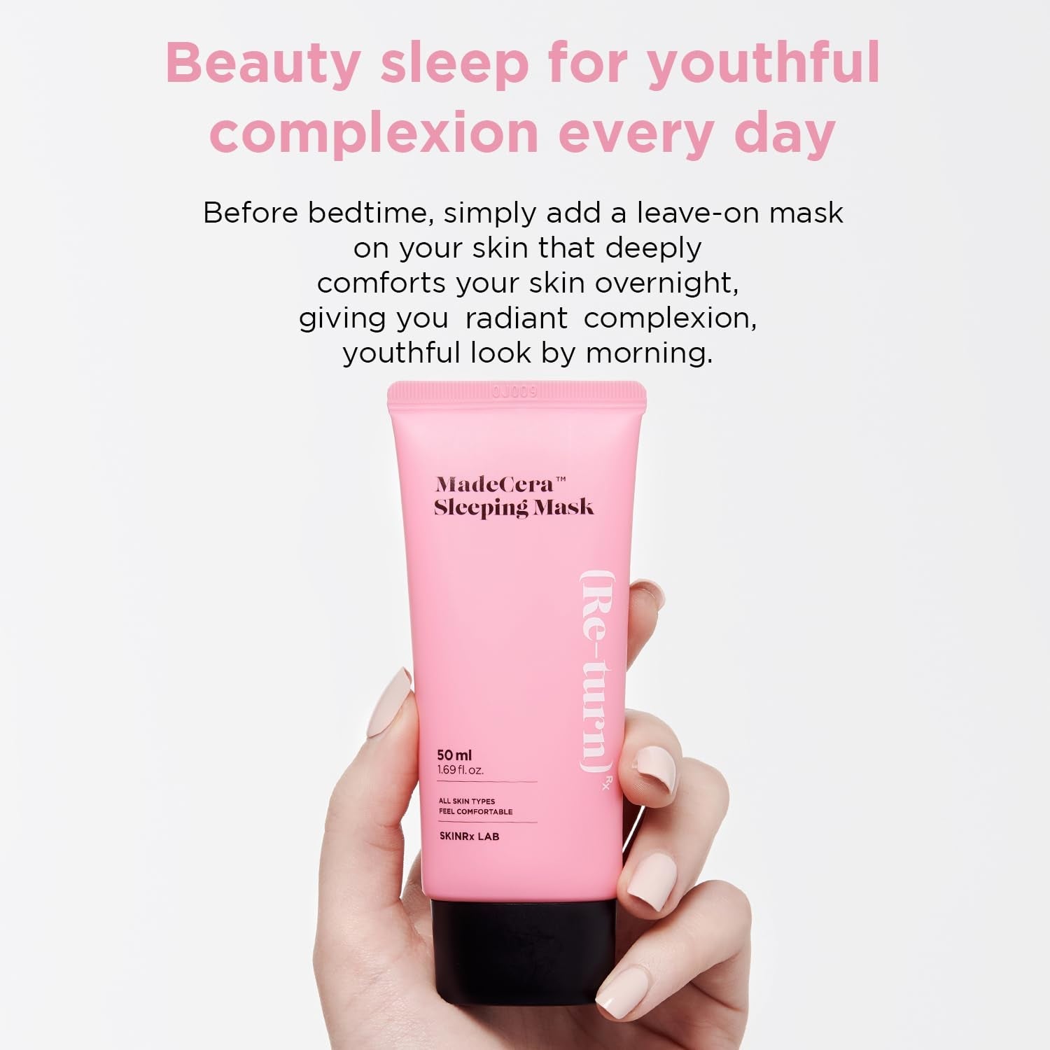 BEISIKS SKINRxLAB MadeCera Sleeping Mask – 50ml | Overnight Hydration & Skin Renewal for Glowing, Supple Skin