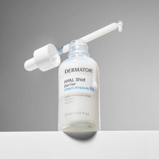 DERMATORY Hyal Shot Barrier Cream Ampoule B5 50ml | Intense Hydration & Skin Barrier Repair