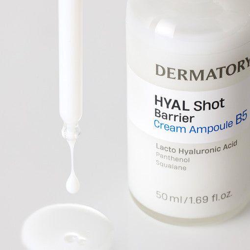 DERMATORY Hyal Shot Barrier Cream Ampoule B5 50ml | Intense Hydration & Skin Barrier Repair