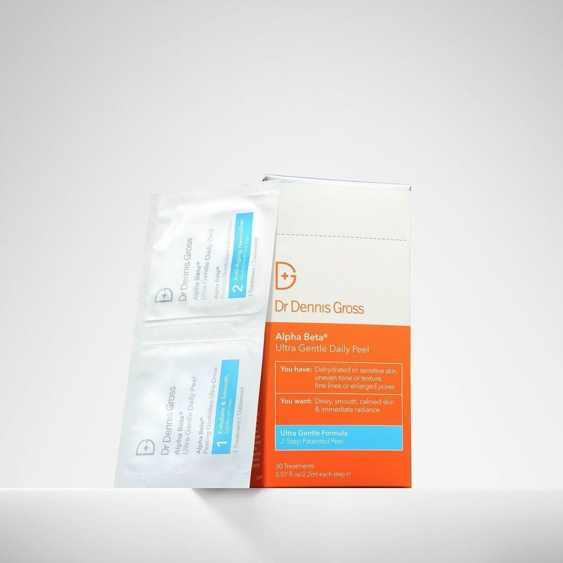 Dr. Dennis Gross Alpha Beta Ultra Gentle Daily Peel 30 Pack | Exfoliate & Nourish Sensitive Skin Dr Dennis Gross