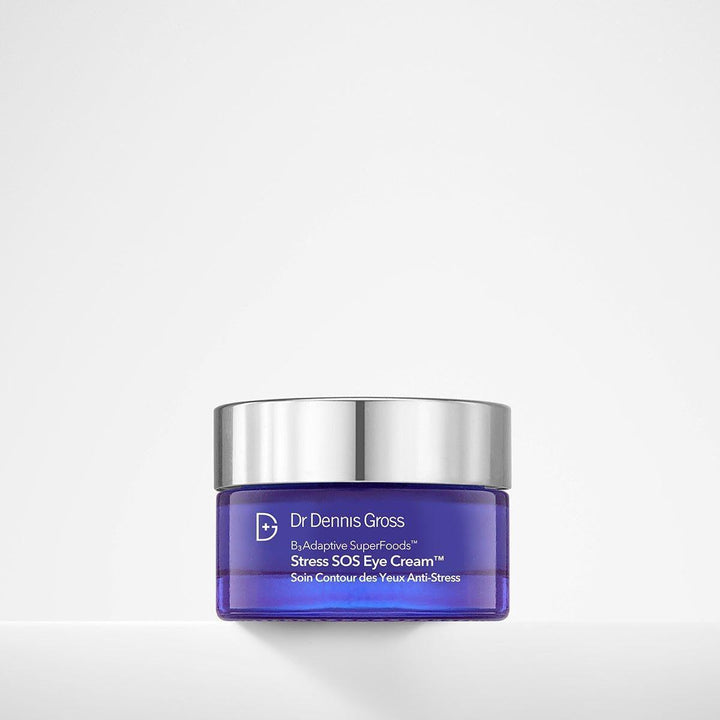 Dr. Dennis Gross B3 Adaptive SuperFoods Stress SOS Eye Cream 15ml | Depuffing & Brightening Eye Treatment Dr Dennis Gross