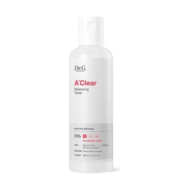 Dr.G A' Clear Balancing Toner — The Gentle Exfoliating Toner for Calm, Clear & Shine-Free Skin