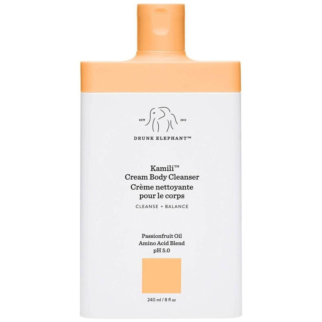 Drunk Elephant Kamili™ Cream Body Cleanser 240ml | (Passion Fruit) | Nourishing, pH-Balanced Cleanser Gentle, Hydrating & pH-Balanced for Softer Skin!