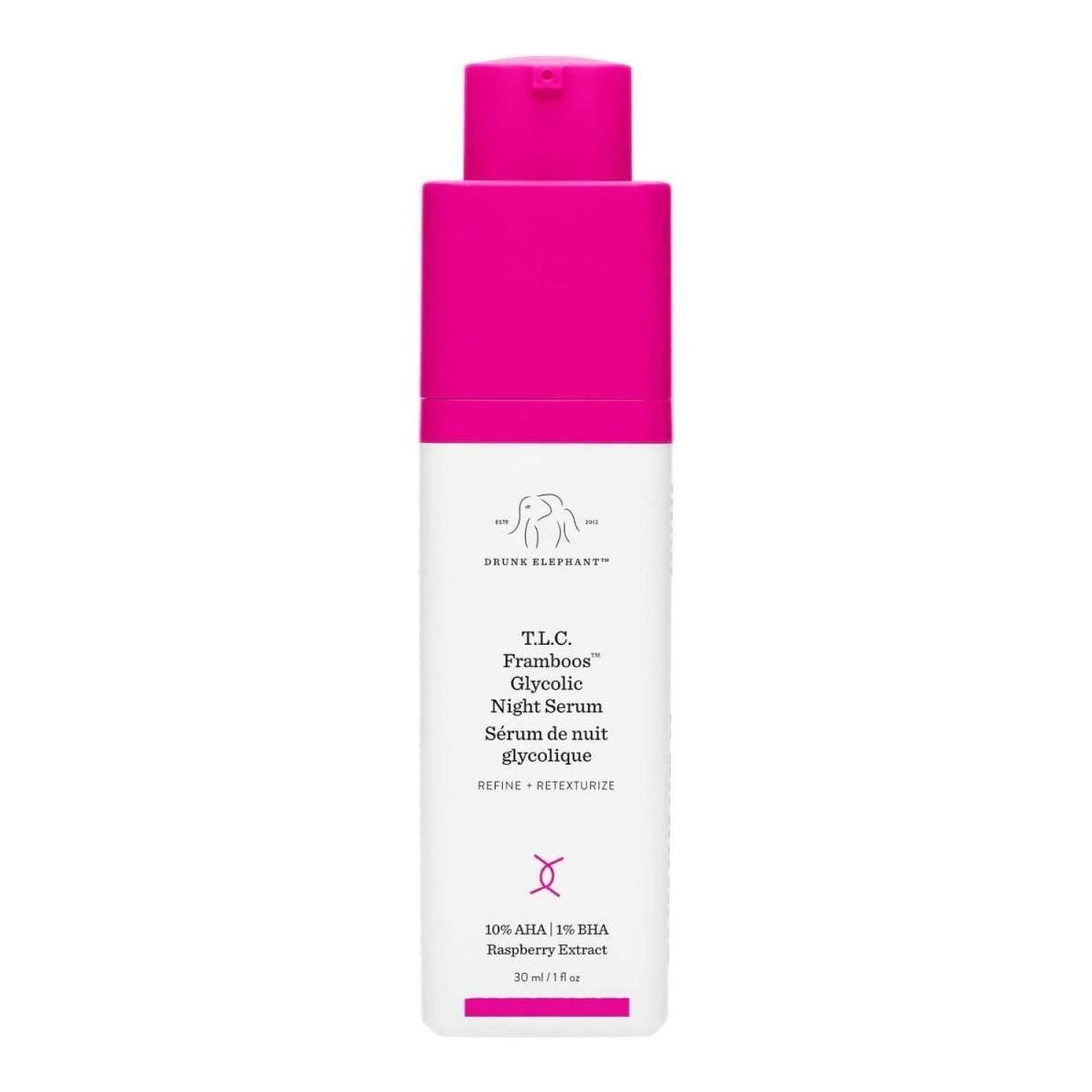 Drunk Elephant T.L.C. Framboos Glycolic Night Serum 30ml | Overnight Brightening & Smoothing