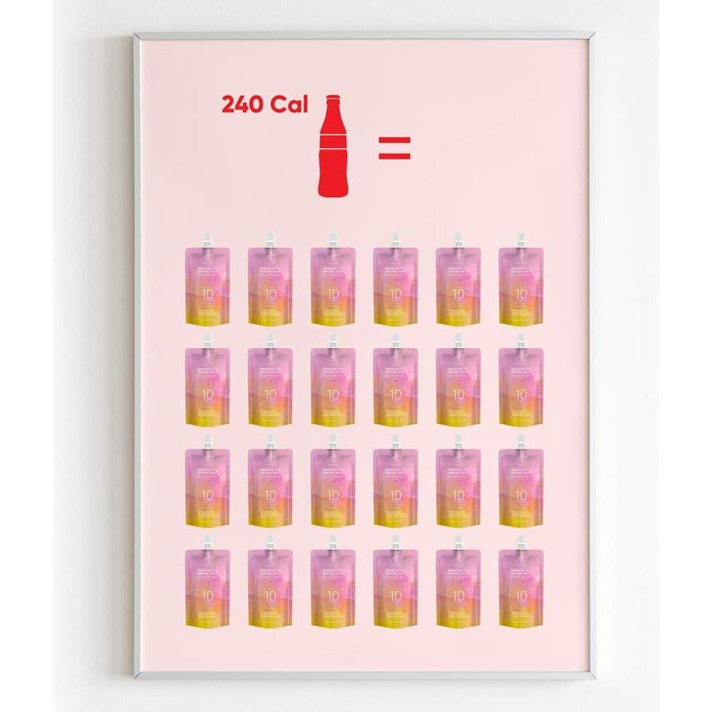 EVERYDAZE Essential C’s Konjac Jelly – Peach Flavor (150ml, 10-Pack) Low-Calorie, Collagen & Vitamin C Infused Snack