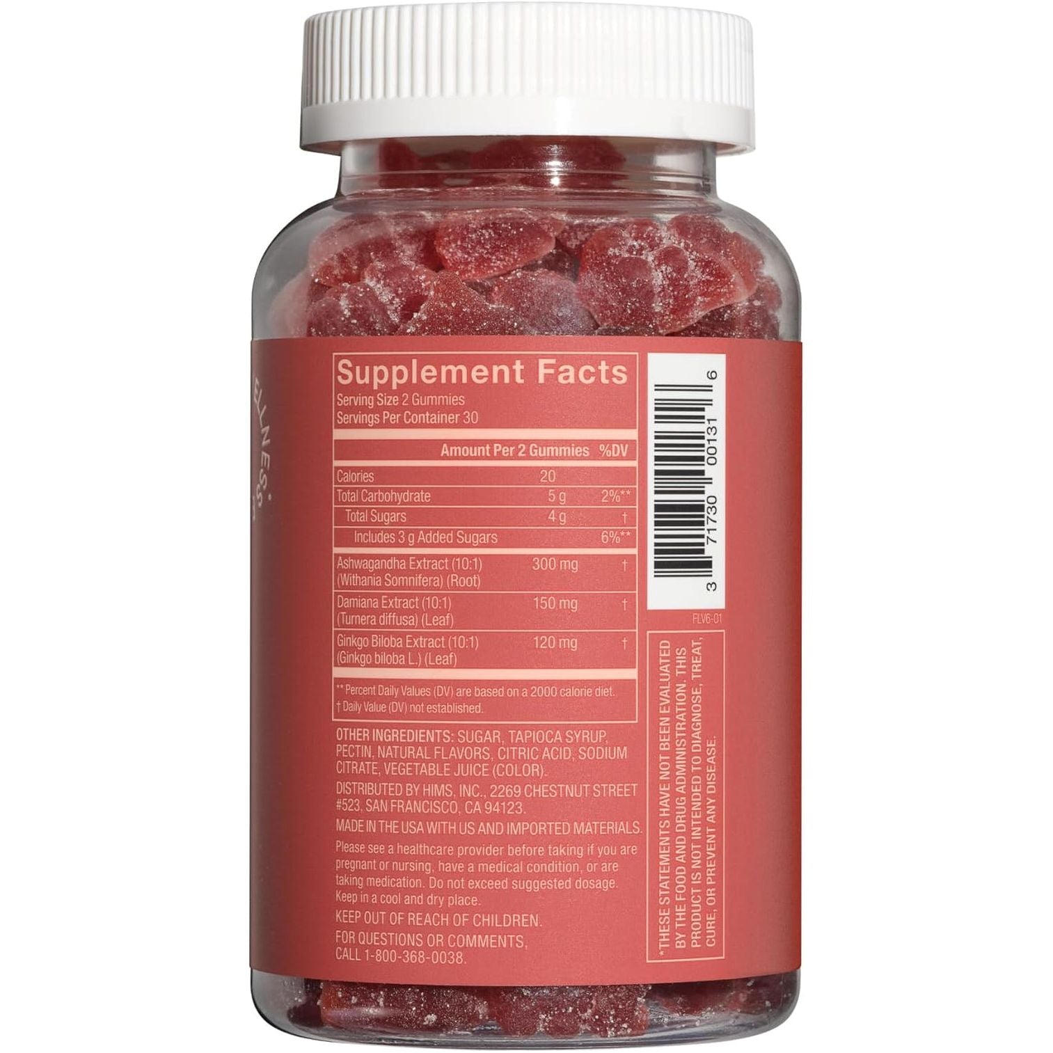 Hers Desire Libido Supplement Gummies 60 Gummies | Supports Healthy Sex Drive & Sensation