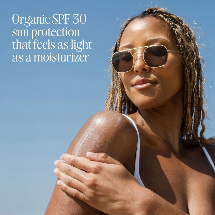 COOLA Hydrating Sunscreen Lotion SPF 30 Tropical Coconut 148ml | Organic, Reef-Friendly Sun Protection for Body