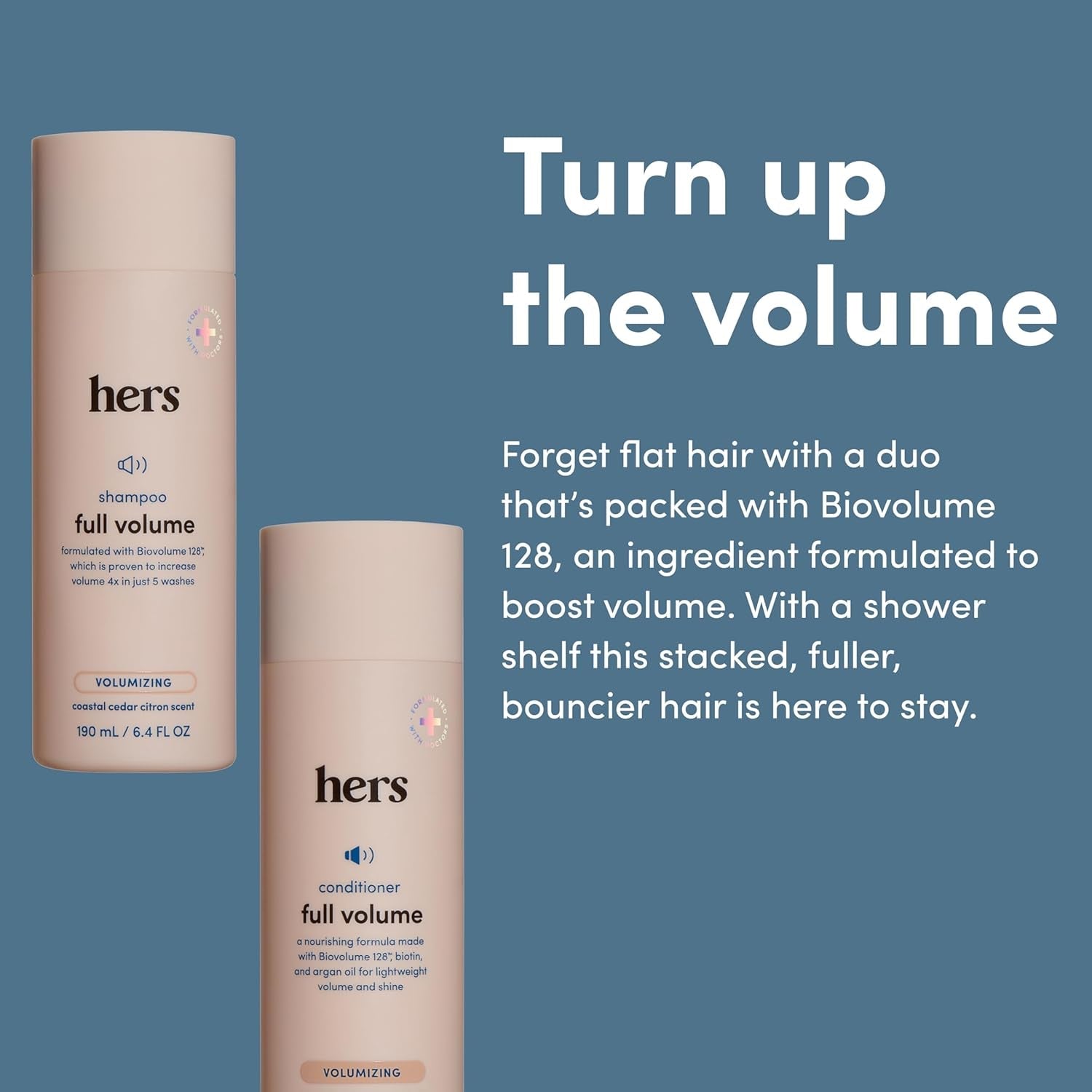 Hers Full Volume Duo | Volumizing Shampoo & Conditioner for Fine & Thinning Hair