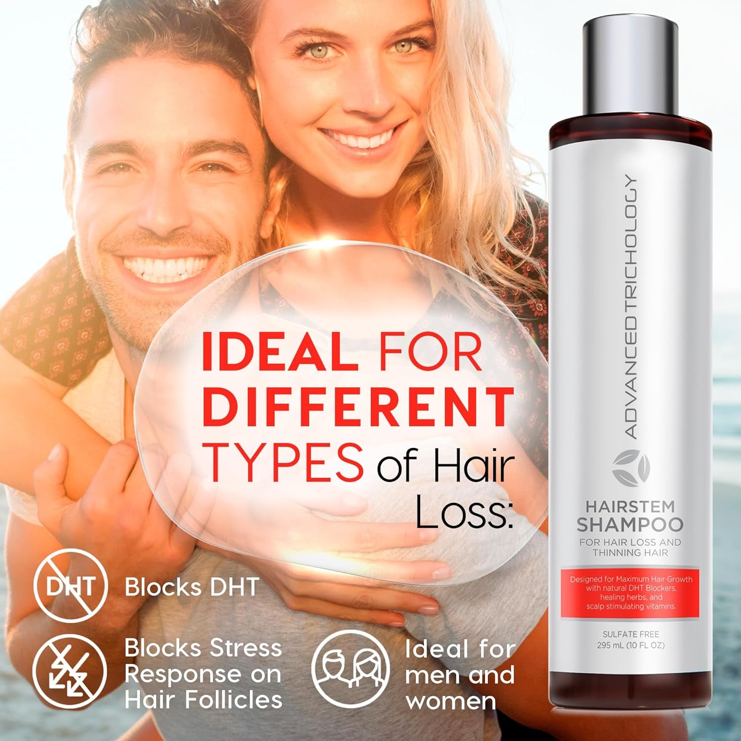 Advanced Trichology HairStem DHT Blocker Shampoo 10oz | Clinically Developed for Hair Thinning & Scalp Health