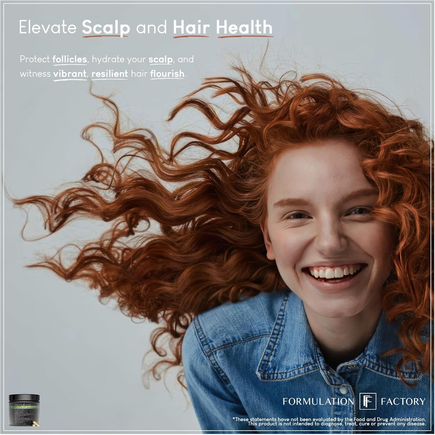 Crown of Glory 10-in-1 Hair Growth Maximizer - 120 Capsules | Thicker Hair, DHT Blocker, Collagen & Scalp Support