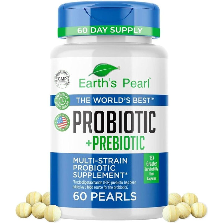 Earth's Pearl Probiotic 60-Day Supply | Advanced Digestive Health & Gut Balance for Women & Men