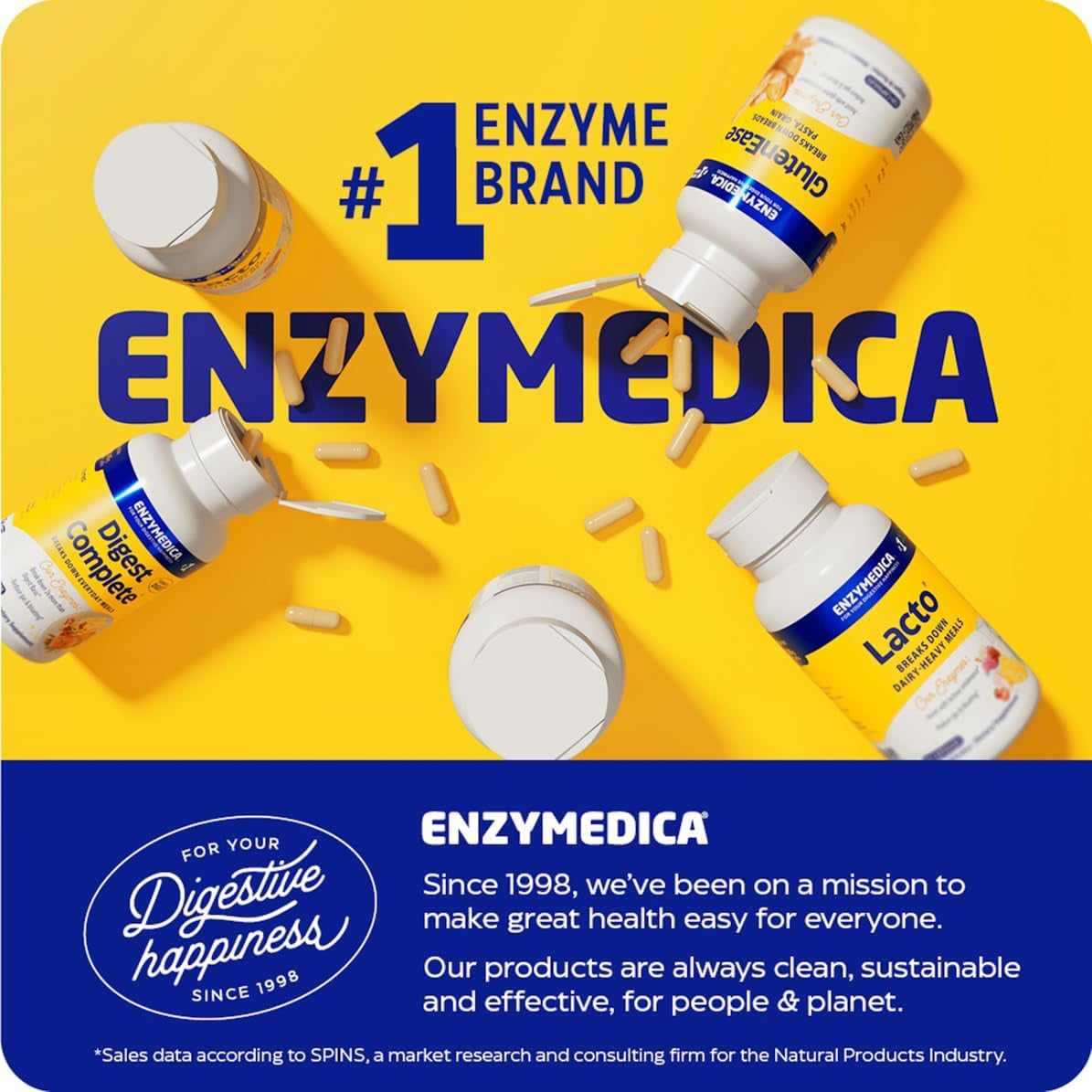 Enzymedica Digest Gold with ATPro – 90 Capsules | Maximum Strength Enzymes for Bloating, Indigestion & Nutrient Absorption