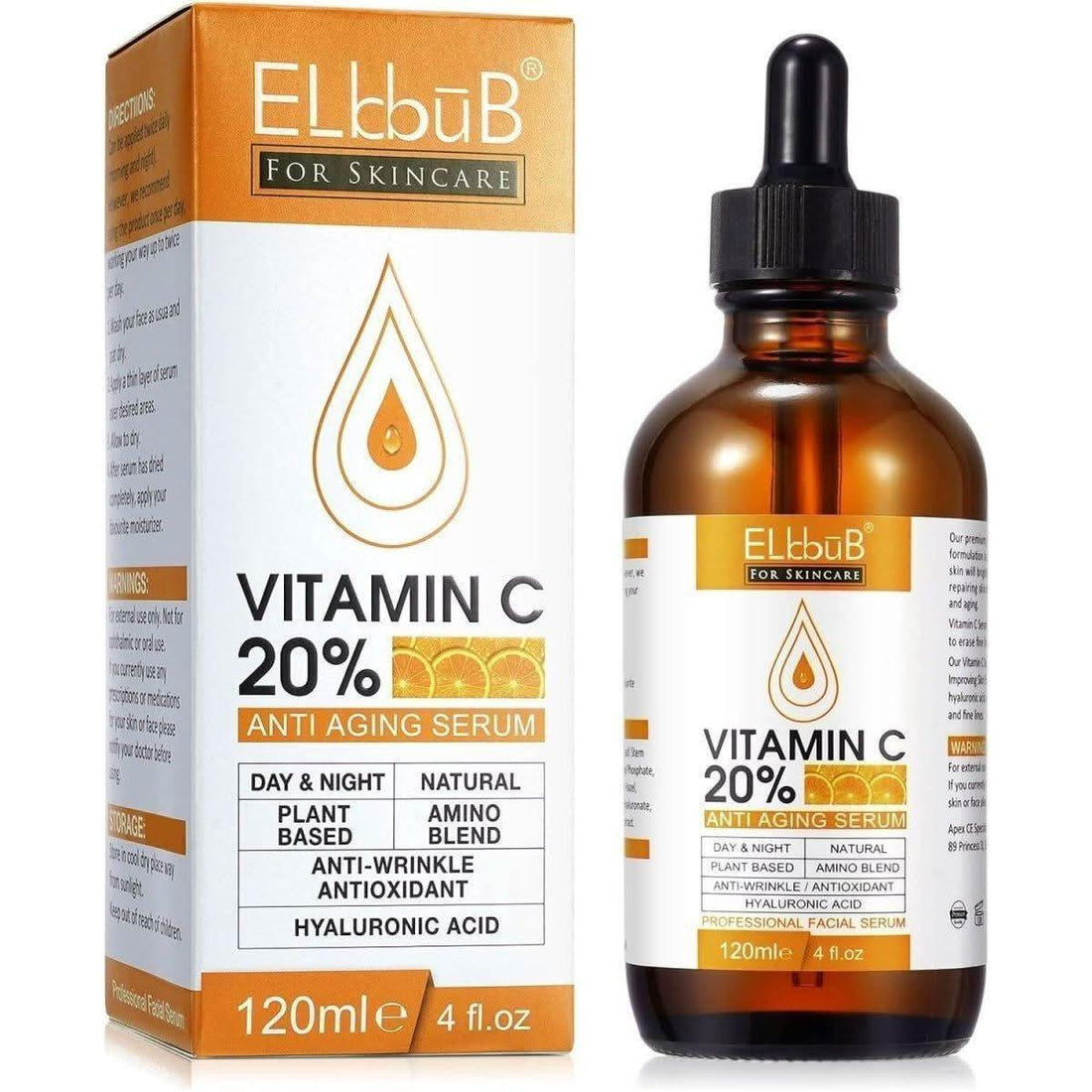 Elbbub Premium 20% Vitamin C Serum - 120ml (Large)