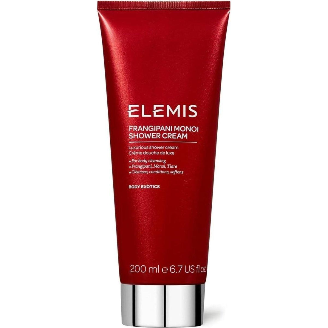 ELEMIS Frangipani Monoi Shower Cream 200ml | Luxurious, Skin-Softening Body Cleanser