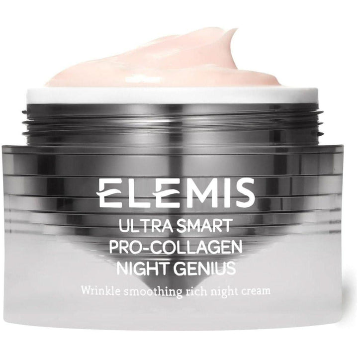 ELEMIS Ultra Smart Pro-Collagen Night Genius 50ml | Night Cream for Wrinkle Reduction & Skin Renewal