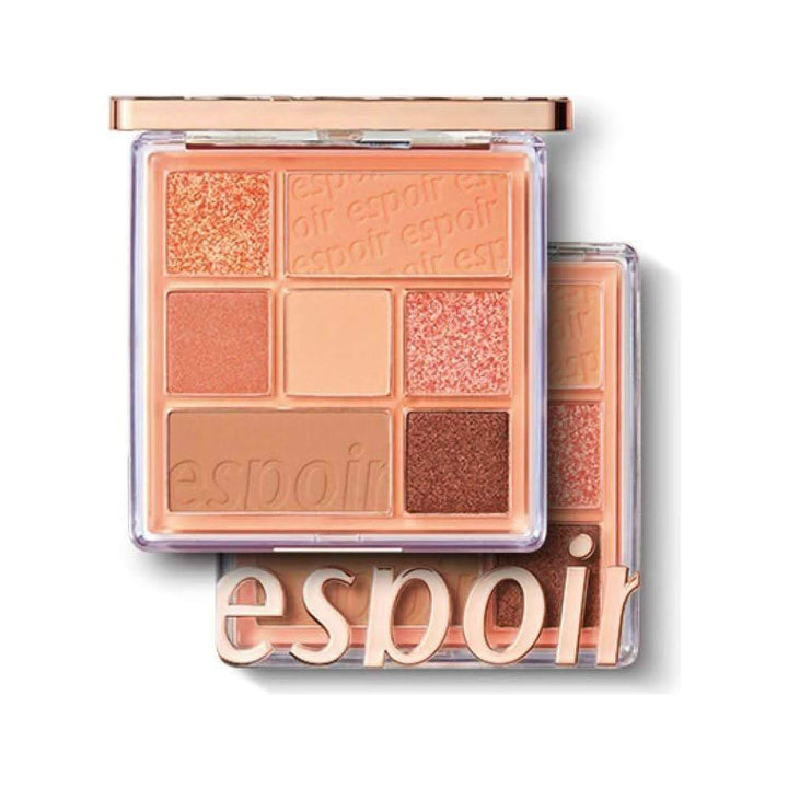 Espoir Real Eye Palette #1 Peachy Like 10g | Warm Peach Daily Eye & Face Palette
