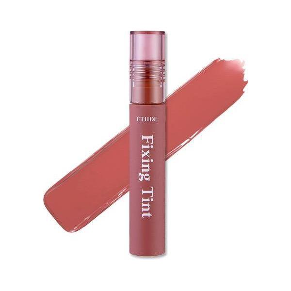 Etude House Fixing Tint in #12 Salmon Brick — The All-Day Velvet Kiss That Stays Put & Feels Comfy