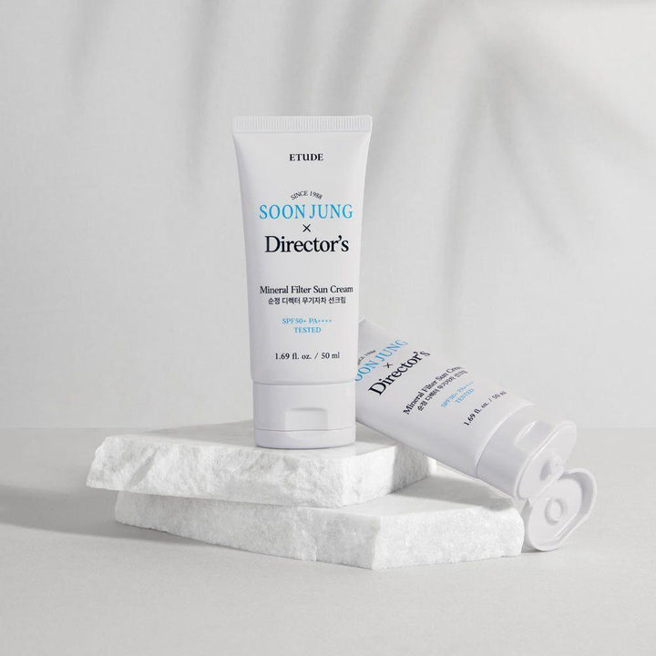 ETUDE SoonJung Director's Mineral Filter Sun Cream 50ml | Hypoallergenic, Gentle Sun Protection for Sensitive Skin