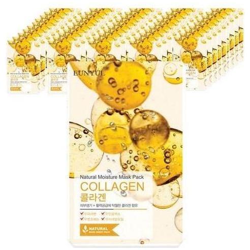 EUNYUL Collagen Natural Moisture Mask Pack - 22ml x 50 Pack | Intense Hydration & Firming Treatment