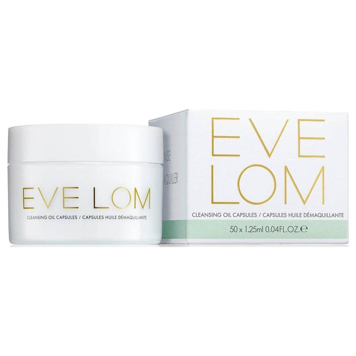 EVE LOM Cleansing Oil Capsules 50 Ct Biodegradable, Nourishing One-Step Cleanse