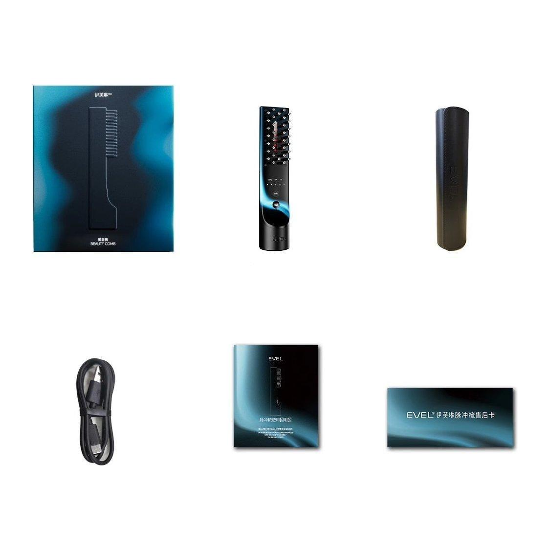 EVEL Micro-Current Pulse Comb Beauty Device | Scalp-Lifting Technology for Hair & Facial Rejuvenation