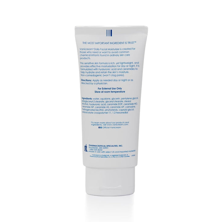 Vanicream Daily Facial Moisturizer 89ml | Lightweight Hydration for Sensitive Skin with Ceramides & Hyaluronic Acid