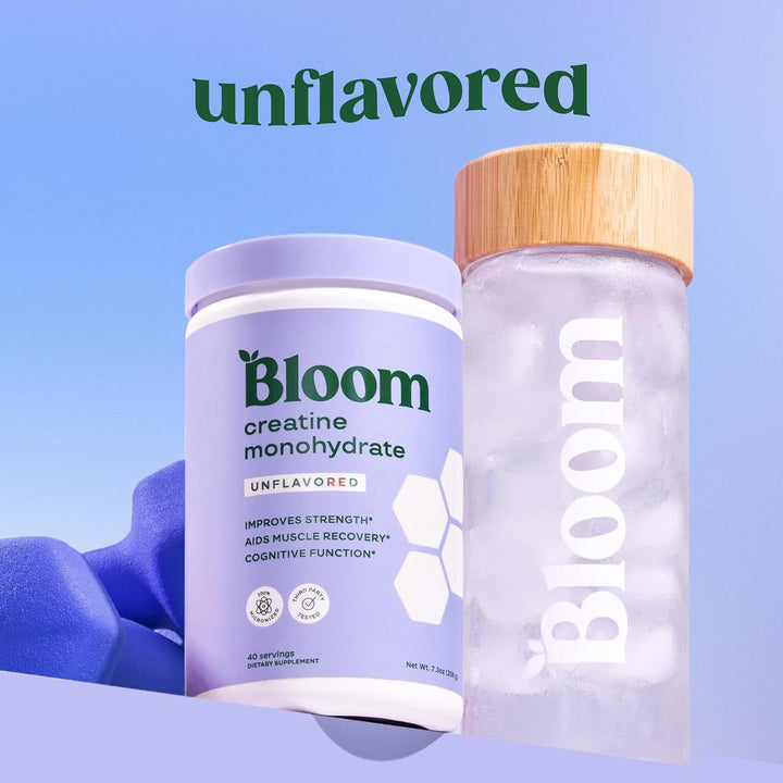 Bloom Nutrition Creatine Monohydrate 206g | 40 Servings – Women-Focused Strength + Cognitive Support