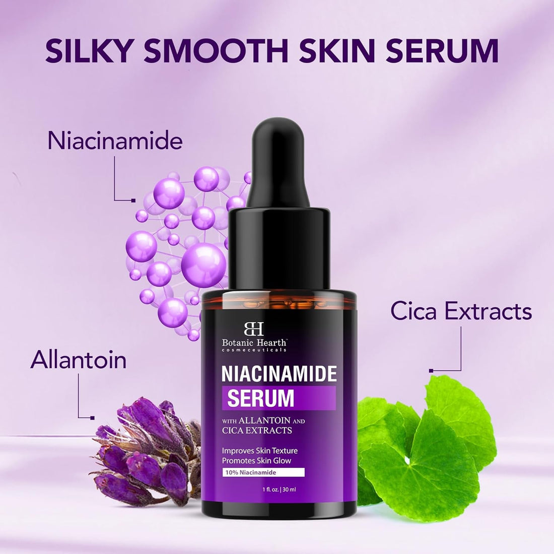 Botanic Hearth Niacinamide Serum 30ml | Pore-Refining, Brightening Serum for Glowing, Even Skin