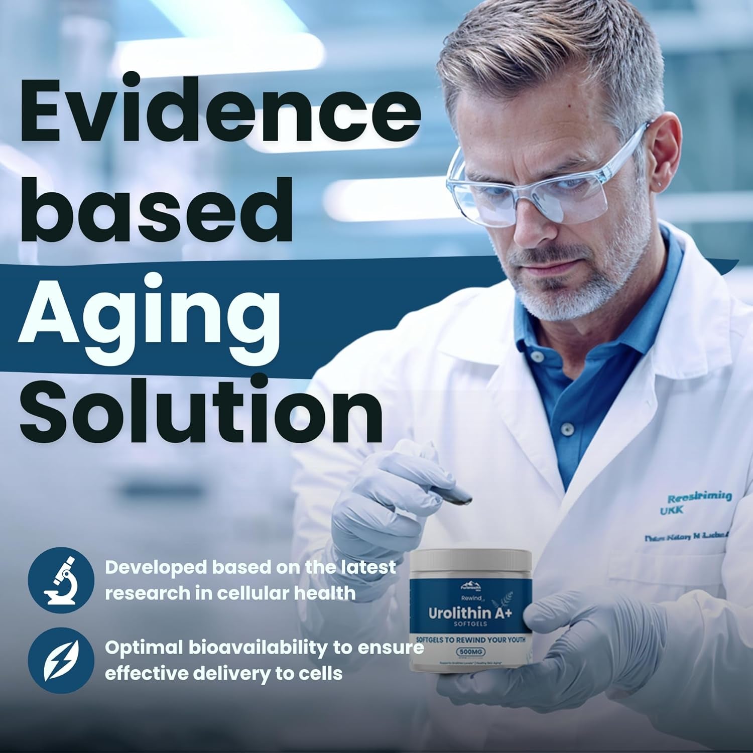 PURE HEALTH MAX Rewind With Urolithin A+ – 60 Softgels | Cellular Renewal & Anti-Aging Energy Booster