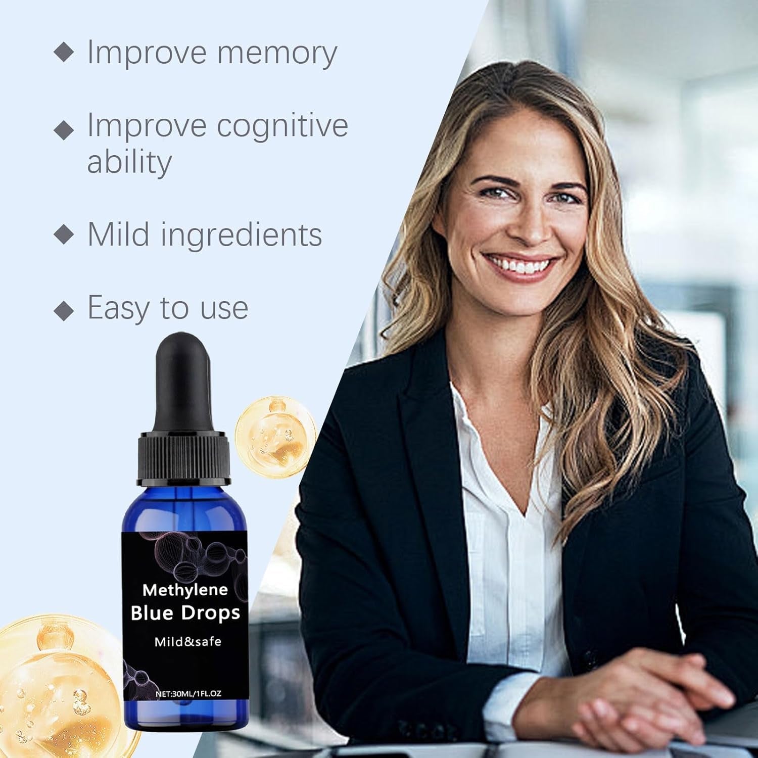 Rulinal Methylene Blue Drops 30ml | Mild, Safe & Effective Energy + Mitochondrial Support