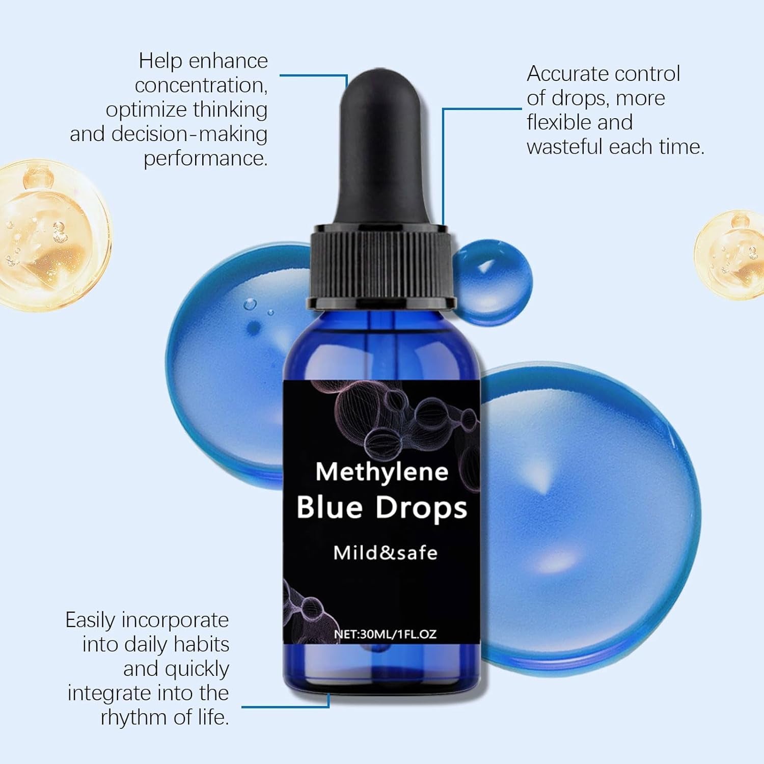 Rulinal Methylene Blue Drops 30ml | Mild, Safe & Effective Energy + Mitochondrial Support
