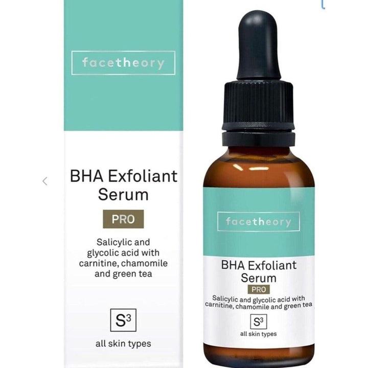 Facetheory BHA Exfoliating Serum S3 Pro 30ml | Advanced Glycolic & Salicylic Acid Exfoliator for Clearer, Smoother Skin