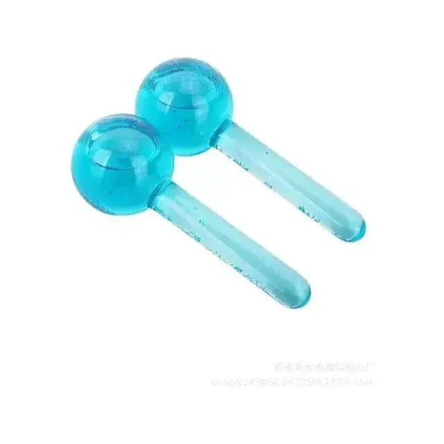 Facial Cooling Globes | Crystal Roller Balls for Soothing Face & Eye Massage
